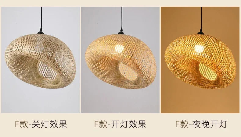Bamboo Handwoven Pendant Light