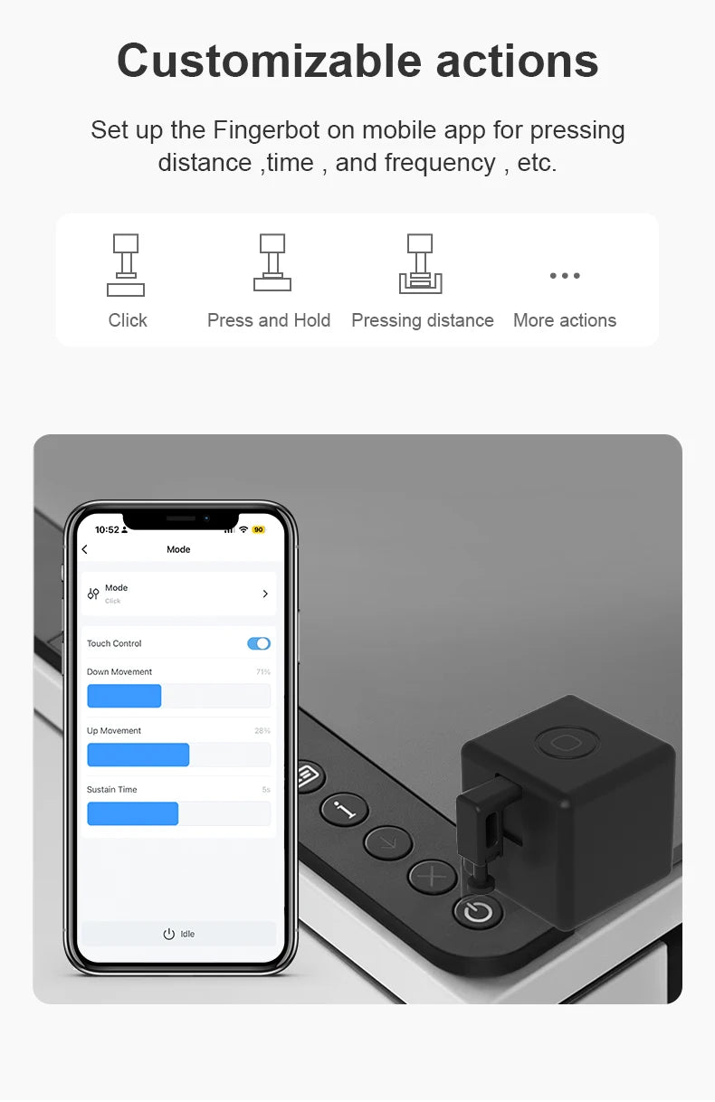 Tuya ZigBee Smart Fingerbot – Button Pusher Robot for Smart Control
