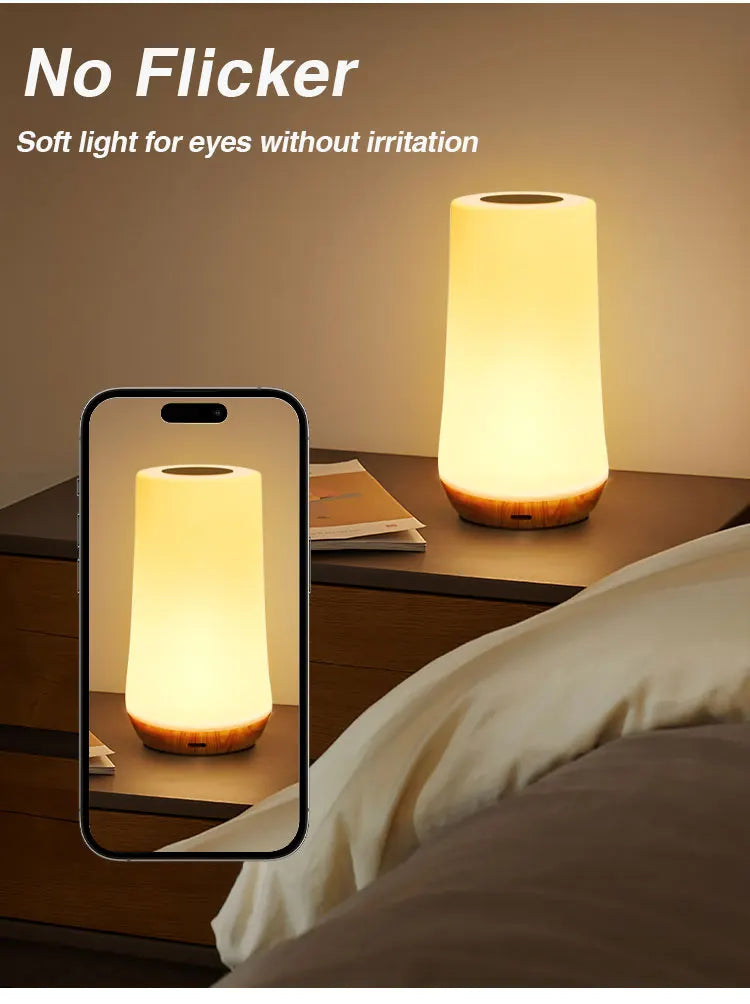 RGB LED Night Light – 13-Color Touch & Remote Control Lamp