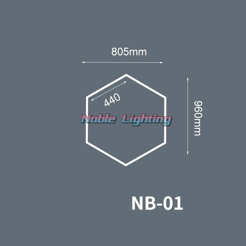 Hexagon LED Garage Light for Workshop & Barber