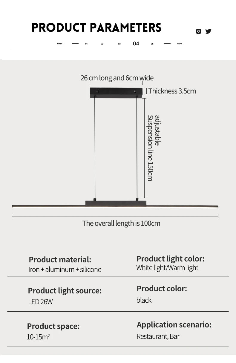 Modern Pendant Lights for Dining & Kitchen