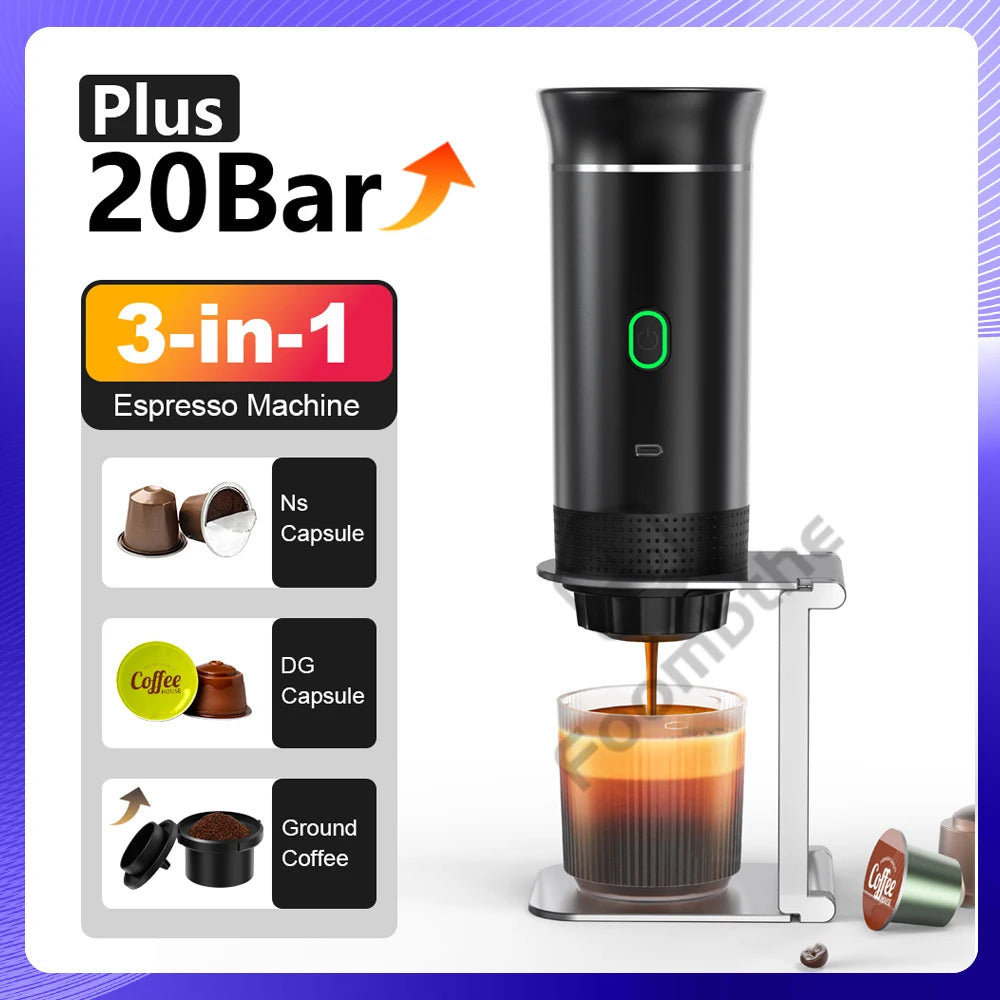 Portable 3-in-1 Electric Espresso Maker