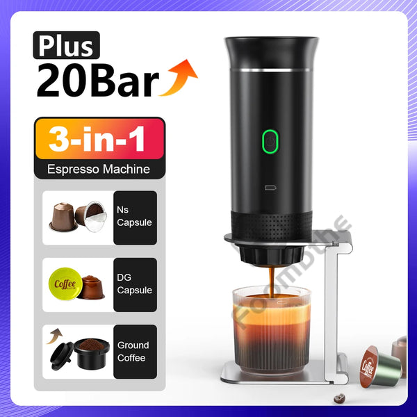 Portable 3-in-1 Electric Espresso Maker