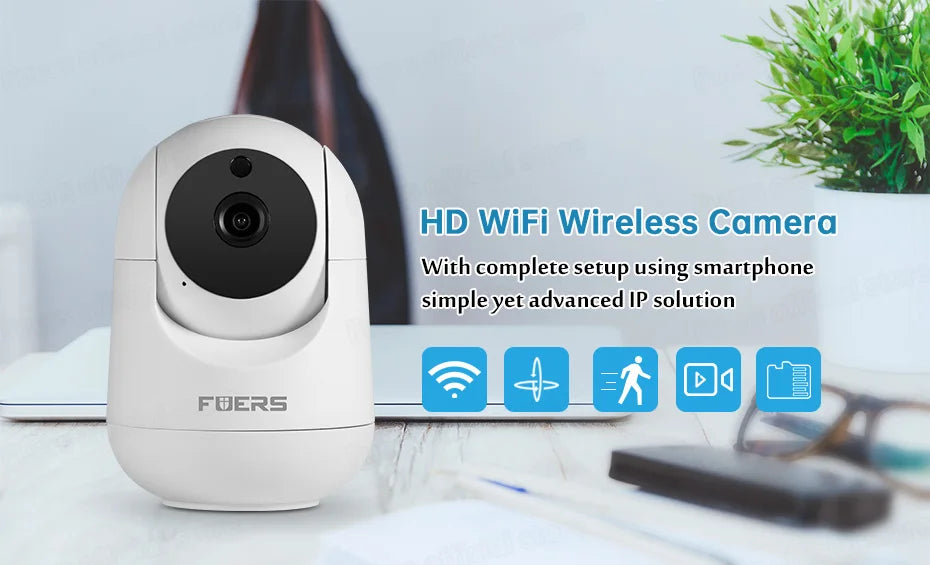 Fuers 8MP 4K Indoor WiFi IP Camera – Tuya Smart Auto-Tracking Baby Monitor