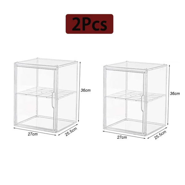 Clear Acrylic Storage Organizer Box – Large Capacity Display Case