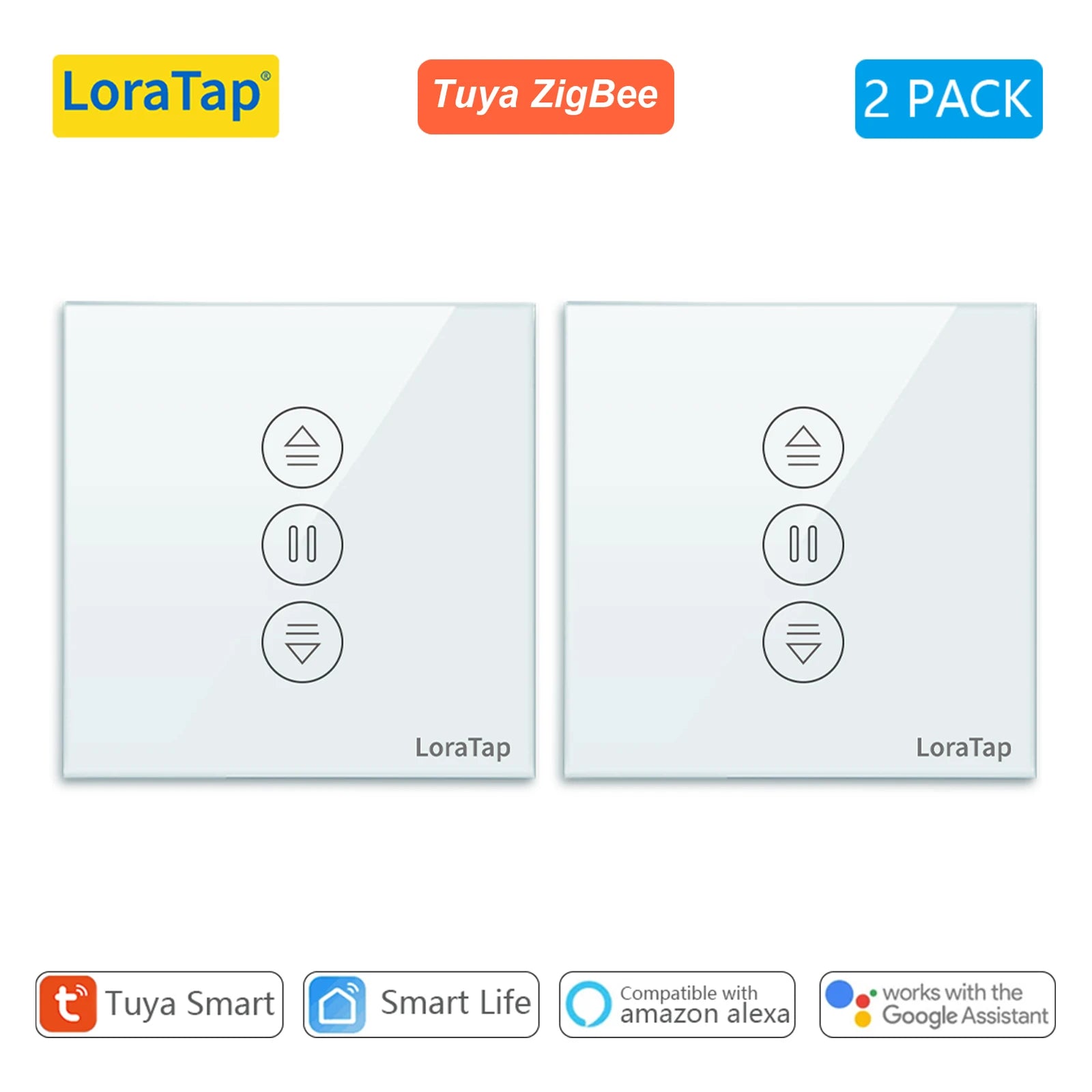 LoraTap ZigBee Curtain & Blind Switch – Smart Motor Control