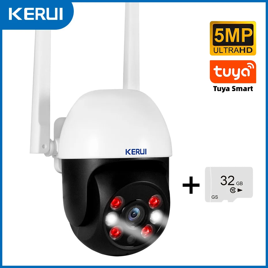 KERUI 10MP 5K Dual-Lens PTZ WiFi Security Camera