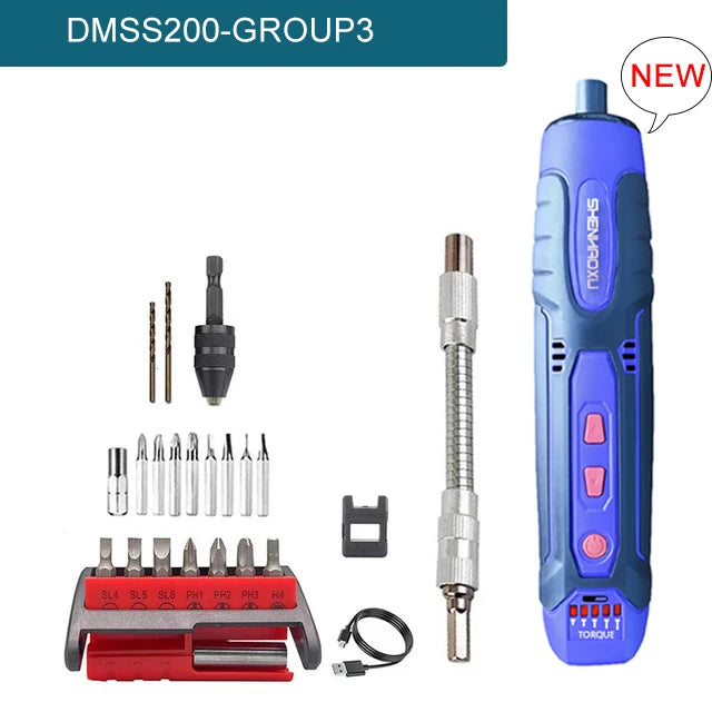3.6V Cordless Electric Screwdriver Set – Rechargeable Mini Drill