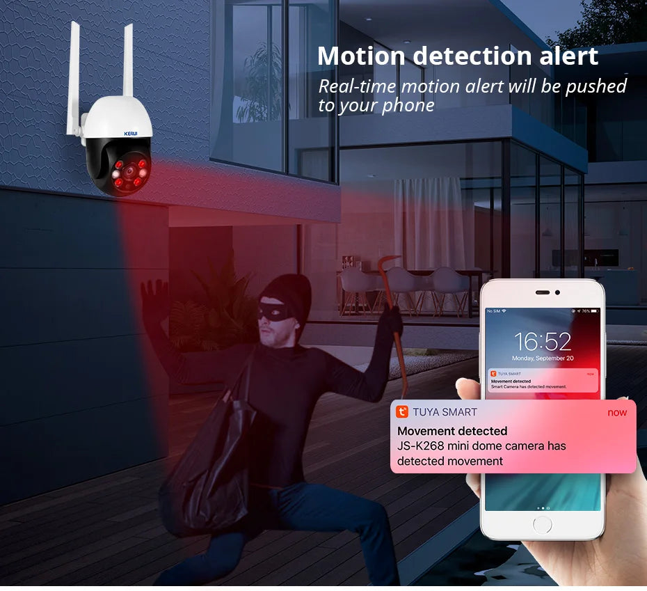 KERUI 10MP 5K Dual-Lens PTZ WiFi Security Camera