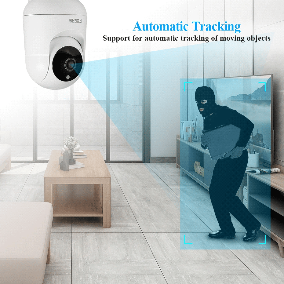 Fuers 8MP 4K Indoor WiFi IP Camera – Tuya Smart Auto-Tracking Baby Monitor