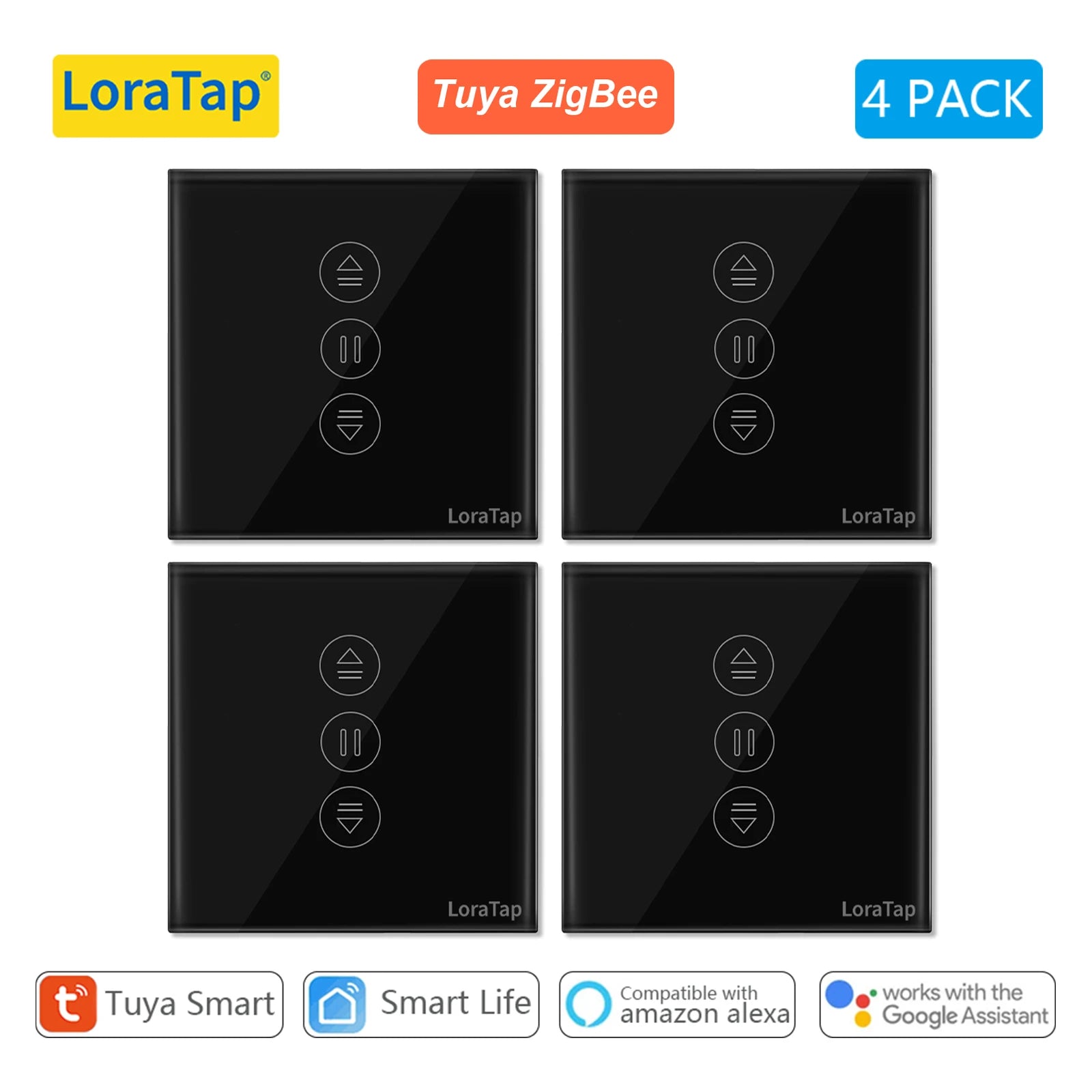 LoraTap ZigBee Curtain & Blind Switch – Smart Motor Control