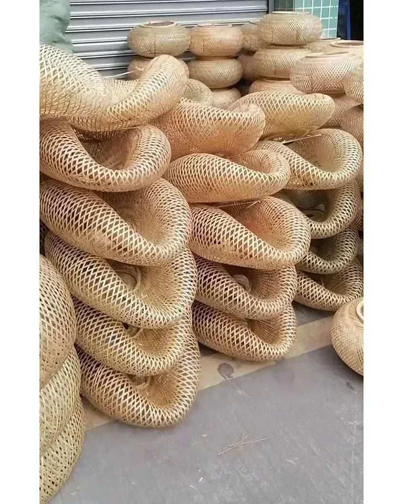 Bamboo Handwoven Pendant Light