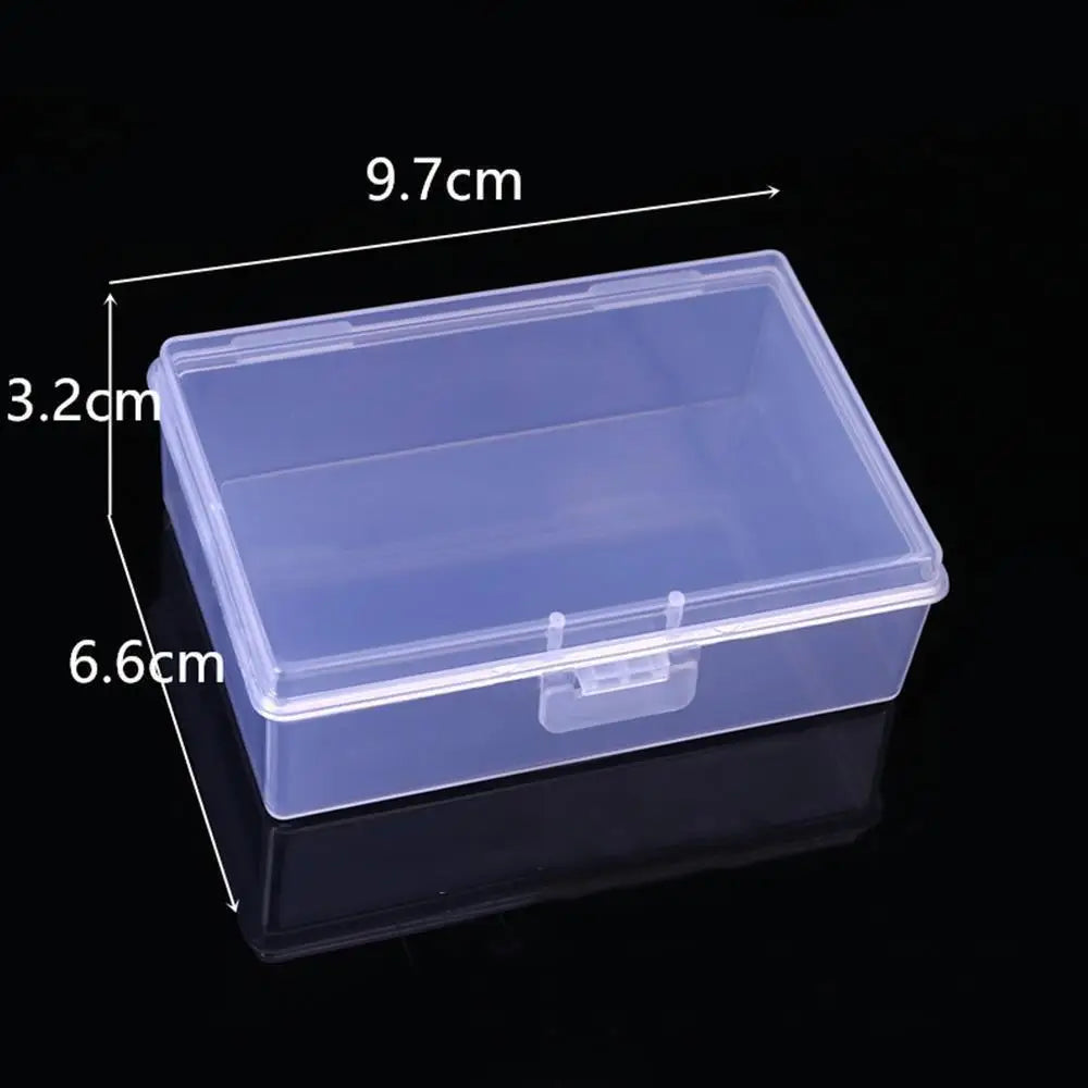 Mini Rectangular Plastic Storage Box – Translucent Jewelry Case
