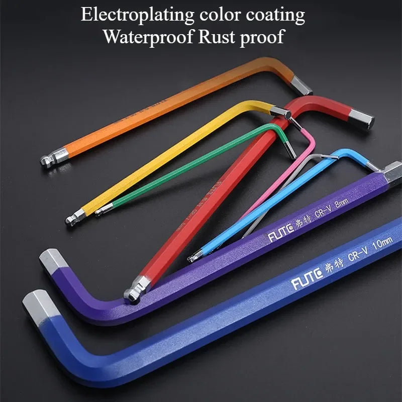 9PCS Long Arm Hex Allen Key Wrench Set (1.5–10mm)