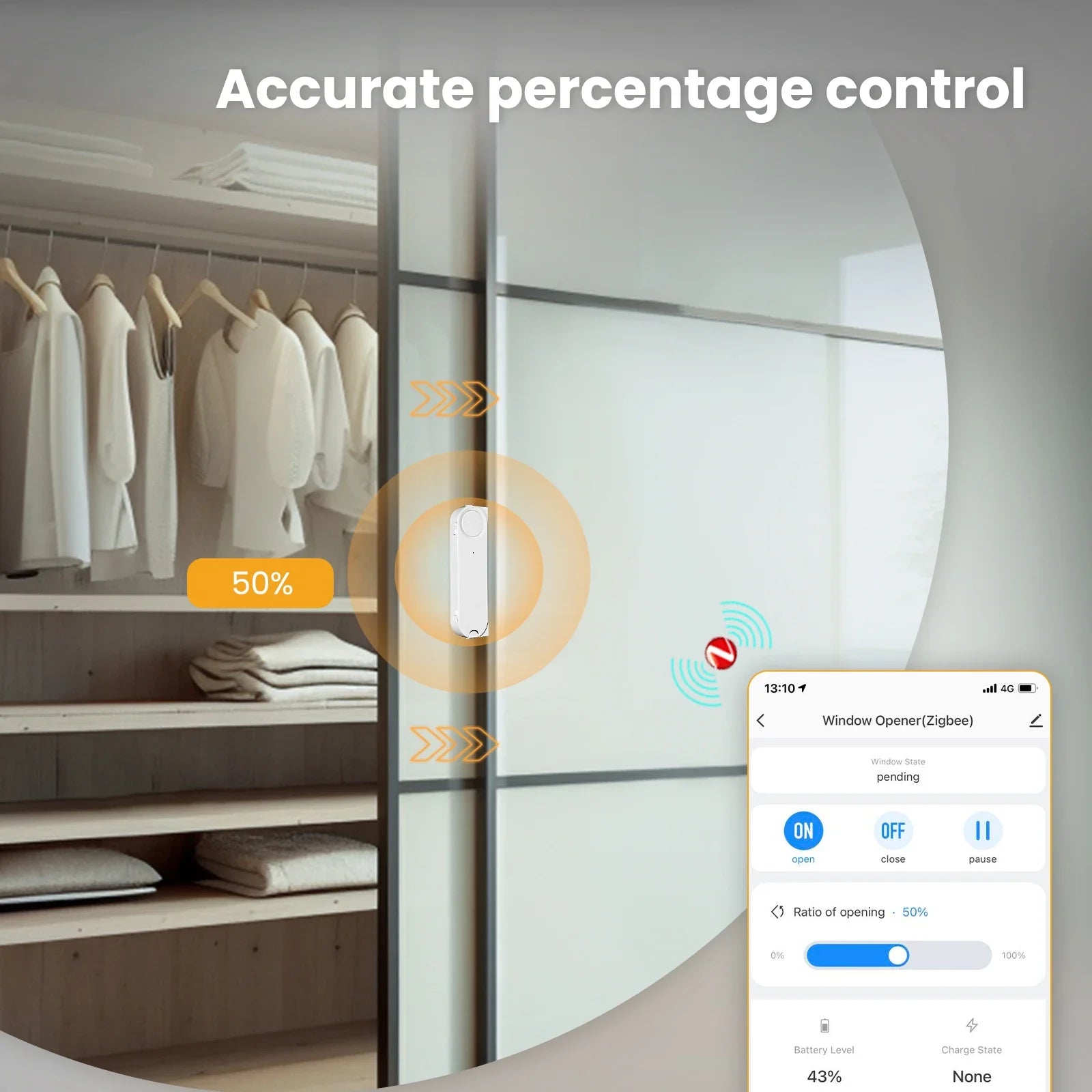MOES ZigBee Smart Window Opener – Solar & App Controlled