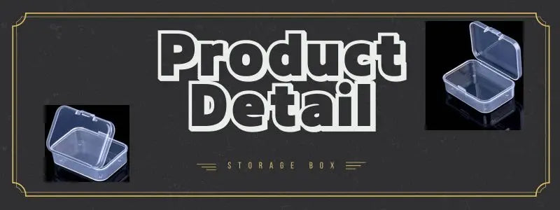 Mini Rectangular Plastic Storage Box – Translucent Jewelry Case