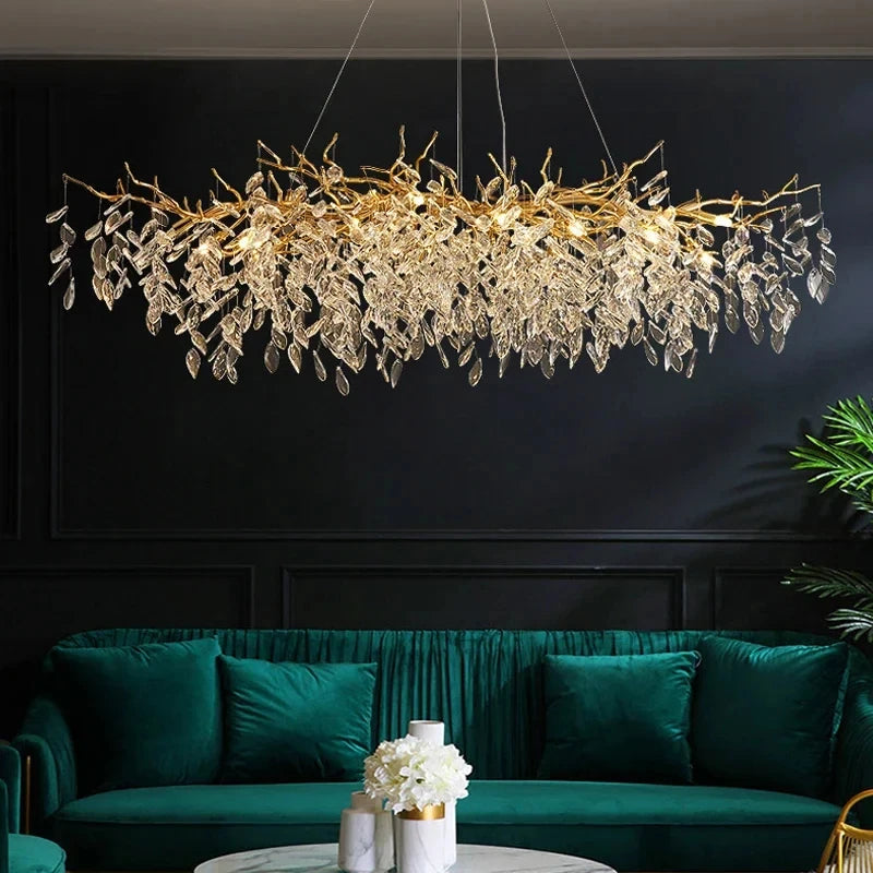 Luxury Gold Crystal LED Chandelier