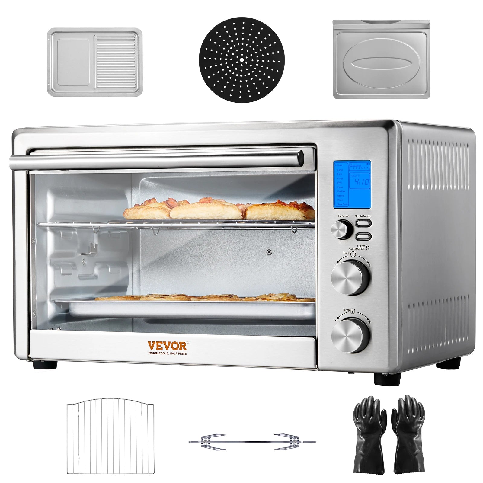 SucceBuy 10-in-1 Countertop Convection Oven 28L
