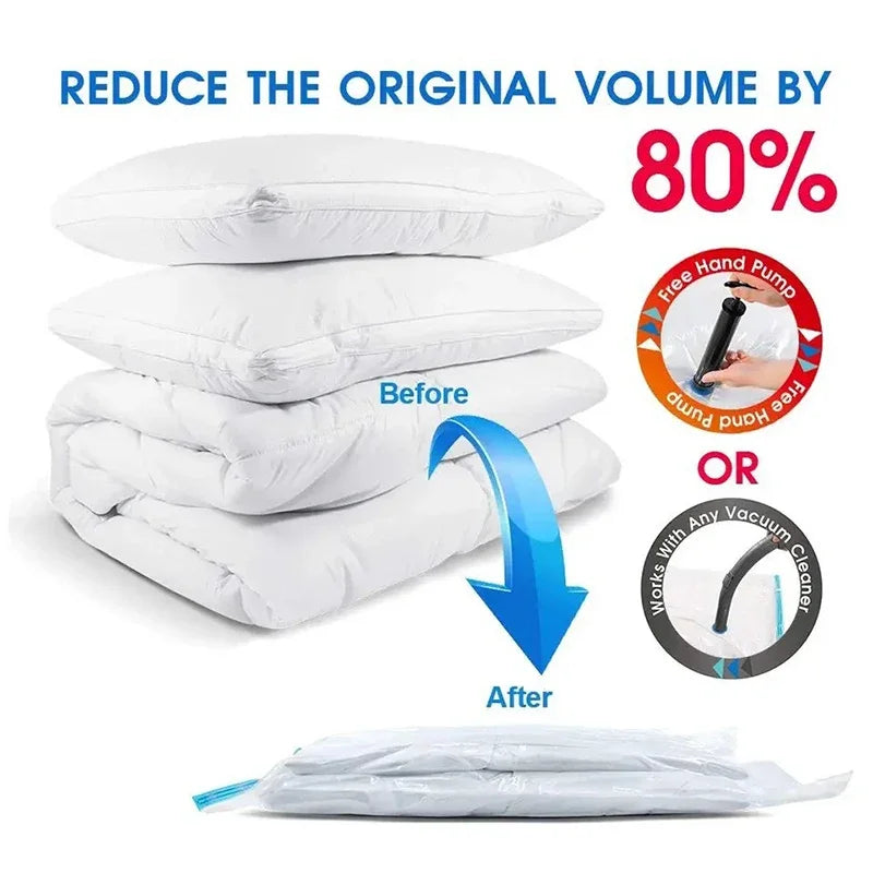 3/5PCS Vacuum Storage Bags for Clothes & Bedding