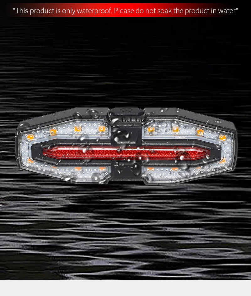 USB Rechargeable Wireless Bike Turn Signals