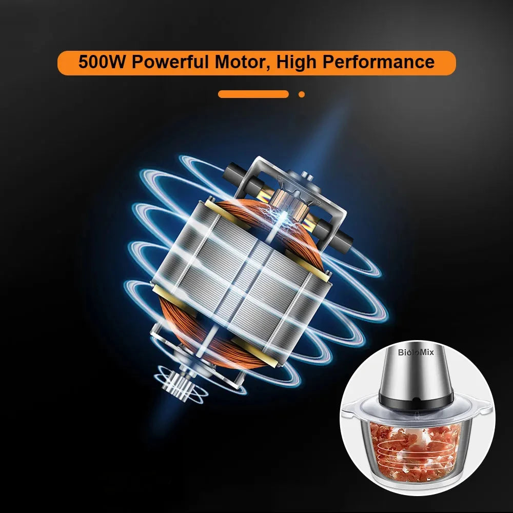 Electric Meat Grinder & Food Chopper Stainless Steel