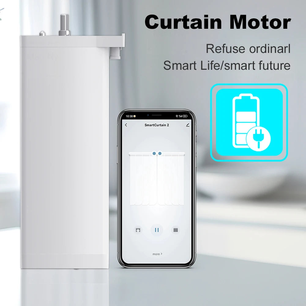 Tuya Smart 155MM Electric Curtain Motor – ZigBee/WiFi & Voice Control
