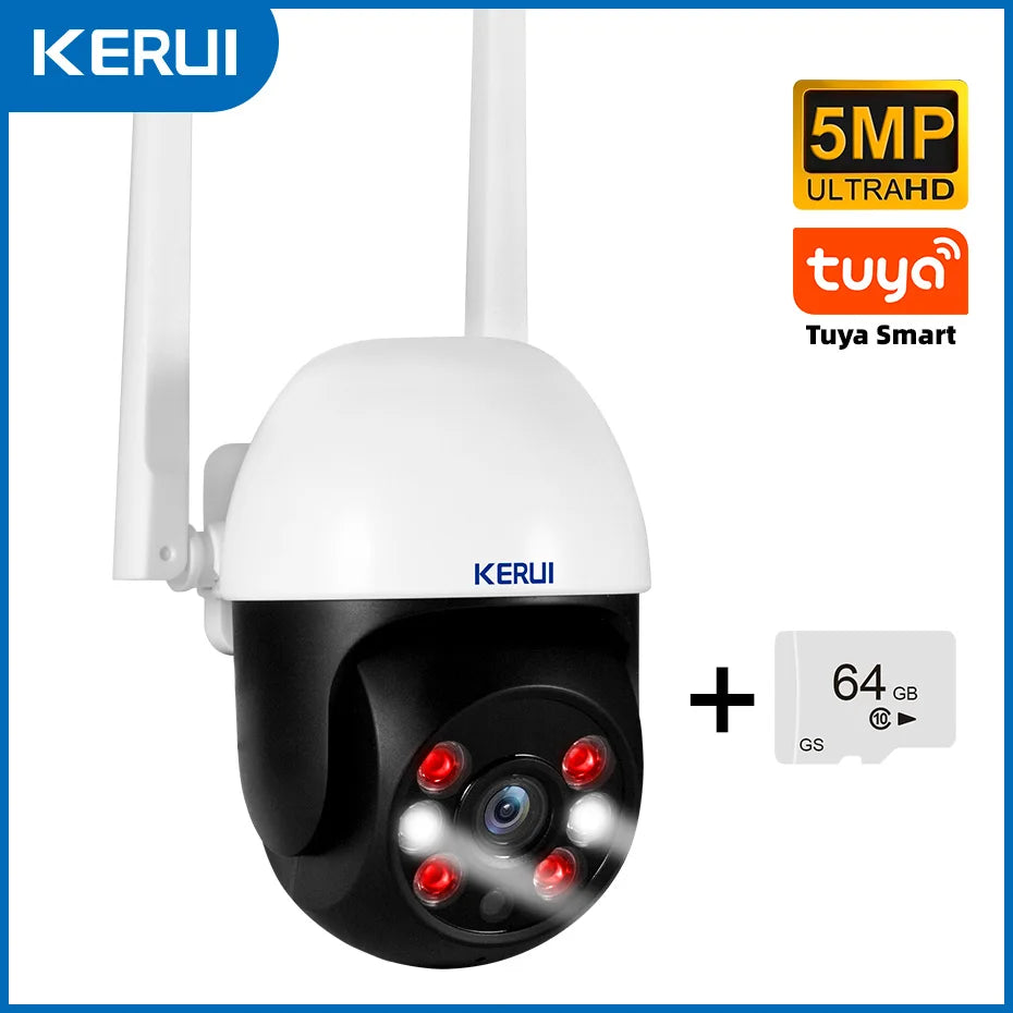 KERUI 10MP 5K Dual-Lens PTZ WiFi Security Camera