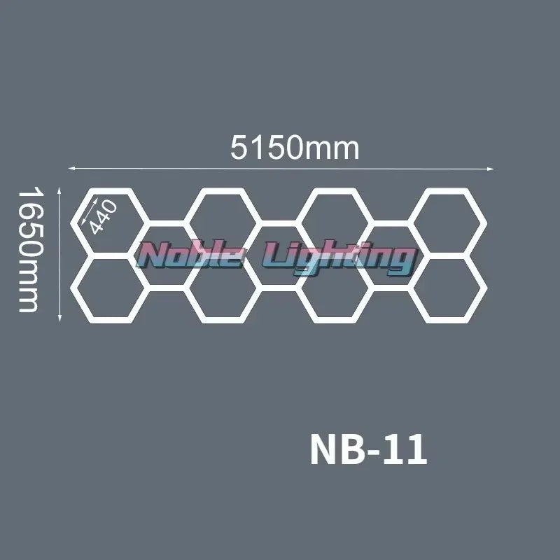 Hexagon LED Garage Light for Workshop & Barber