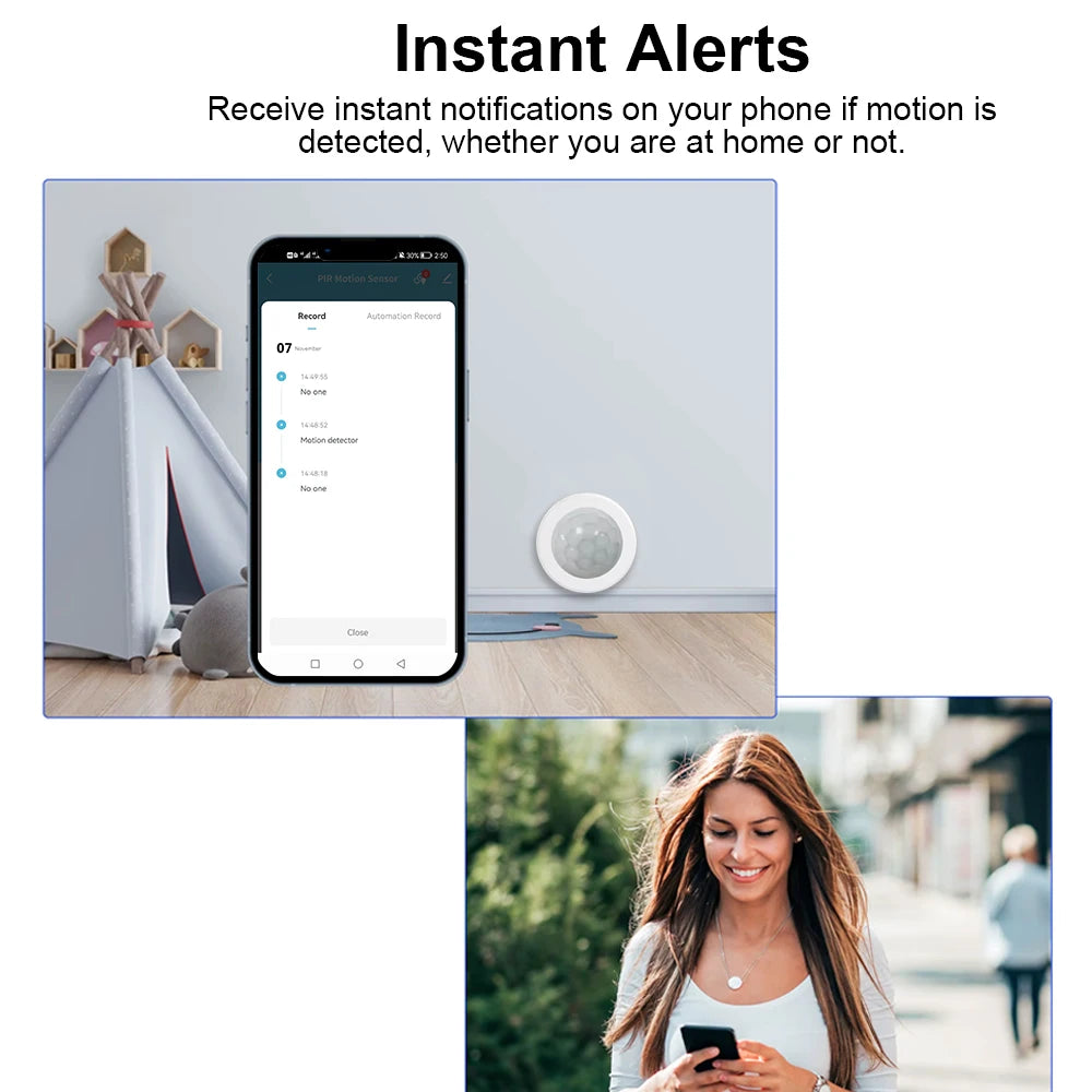 Tuya ZigBee PIR Motion Sensor – Smart Human Body Detector