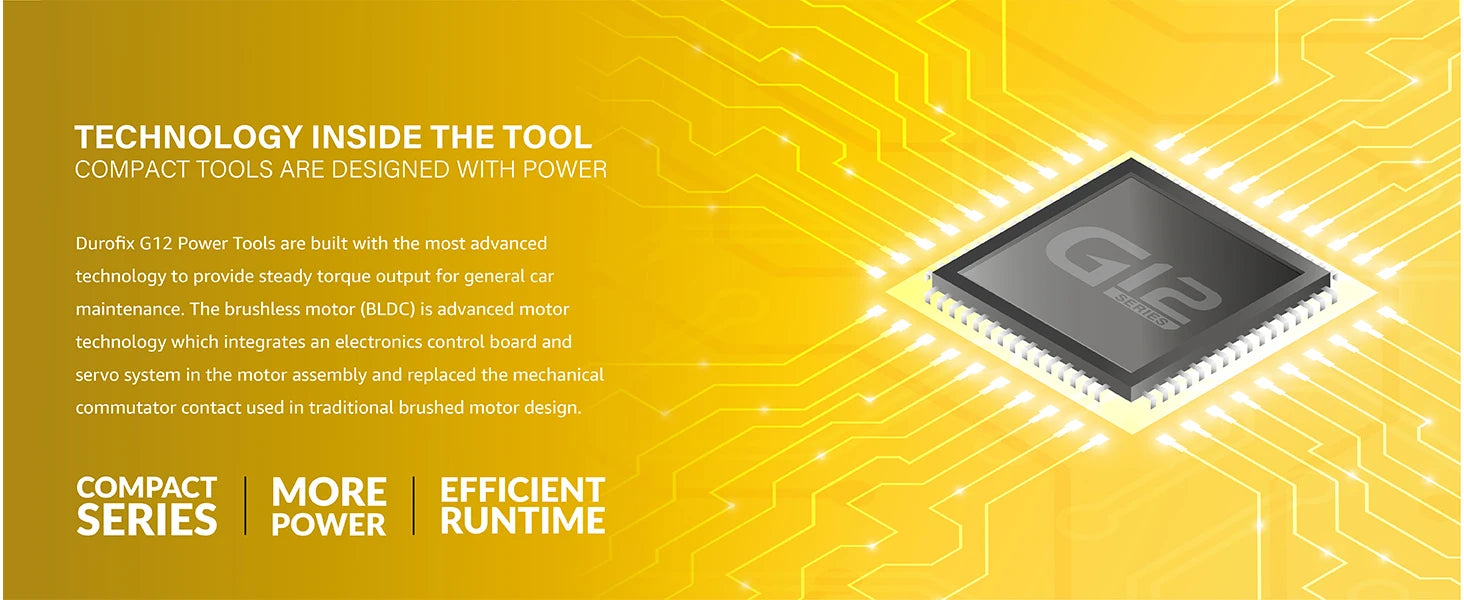 G12 1/4" Brushless Cordless Ratchet Wrench Kit – 59 Ft-Lbs