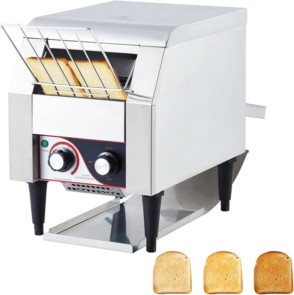 Commercial Conveyor Toaster 150 Slices/H Stainless Steel