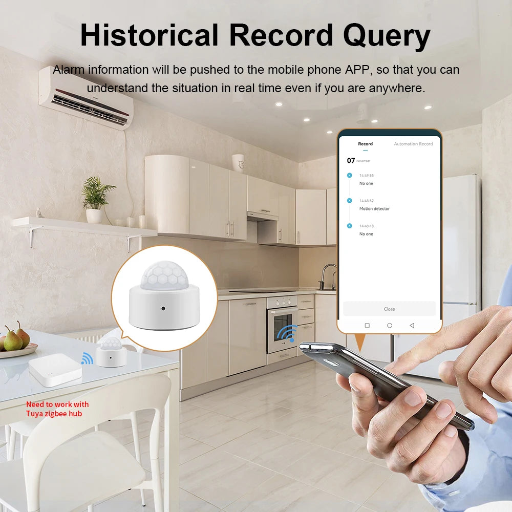 Tuya ZigBee PIR Motion Sensor – Smart Human Body Detector