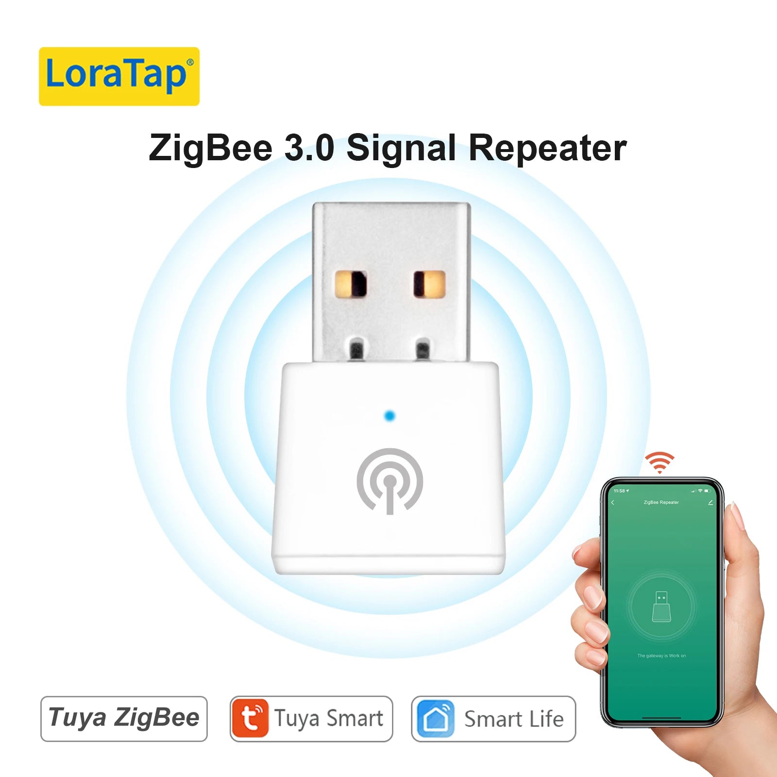 LoraTap ZigBee Curtain & Blind Switch – Smart Motor Control