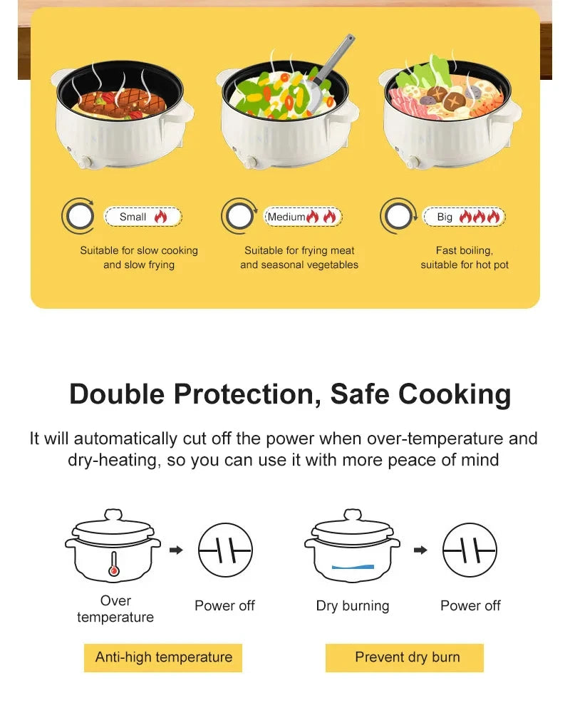 Double Layer Non-Stick Rice Cooker & Hot Pot