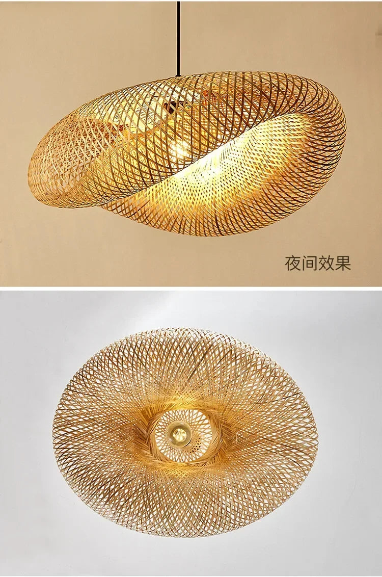 Bamboo Handwoven Pendant Light