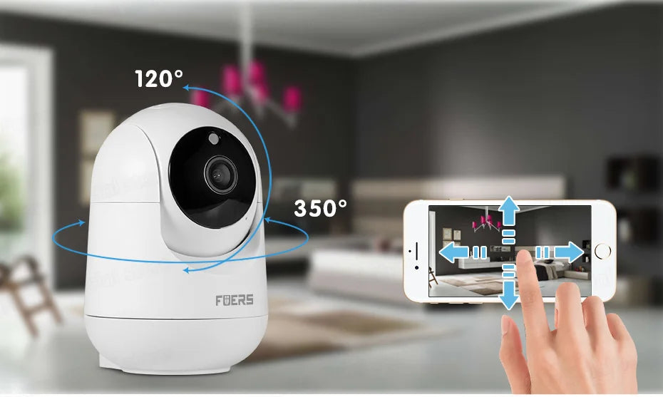 Fuers 8MP 4K Indoor WiFi IP Camera – Tuya Smart Auto-Tracking Baby Monitor