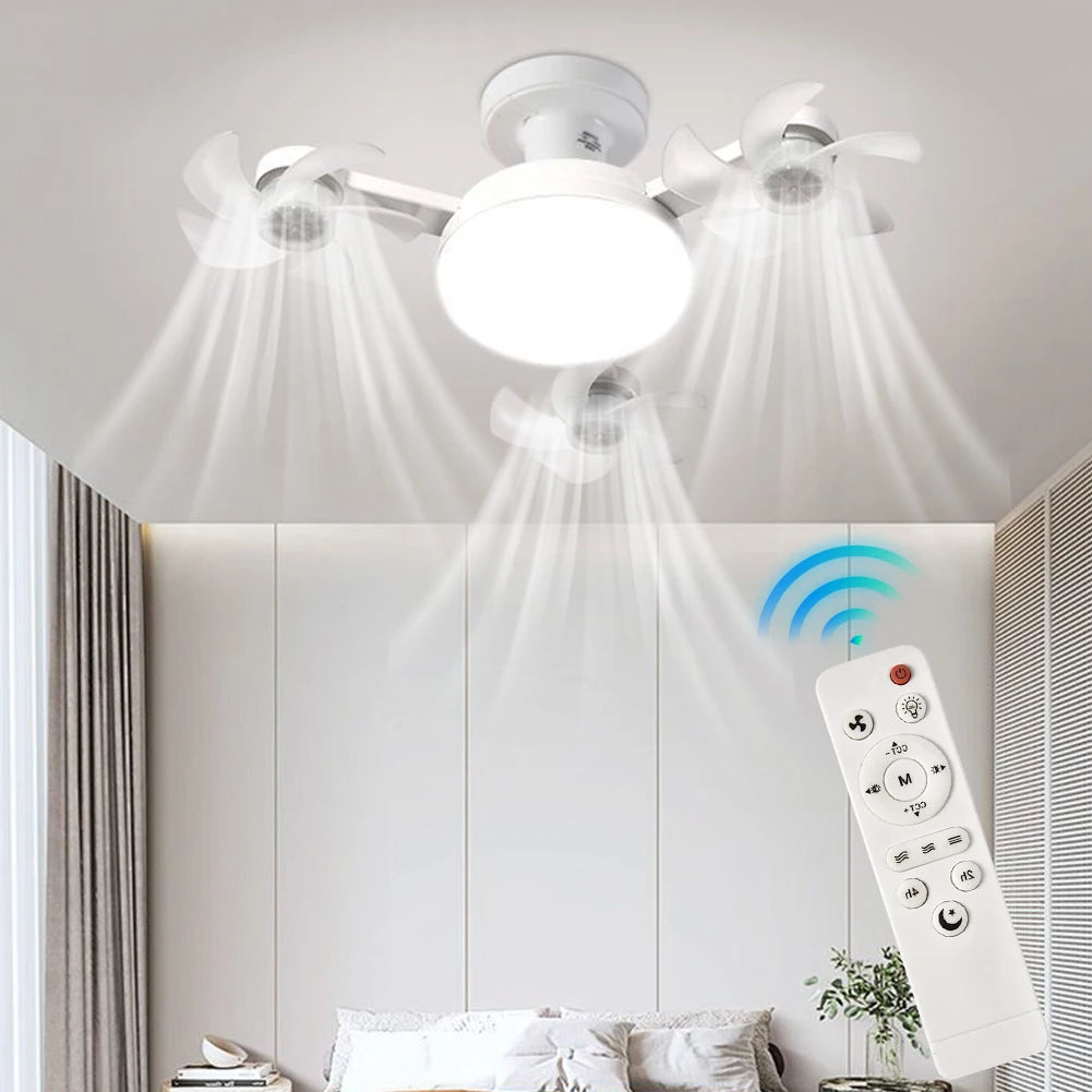 Drone Ceiling Fan with LED Lantern