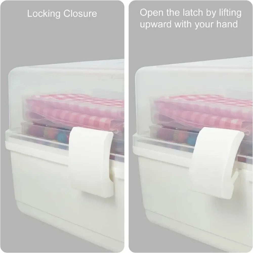 2/3-Layer Foldable Plastic Makeup & Jewelry Organizer