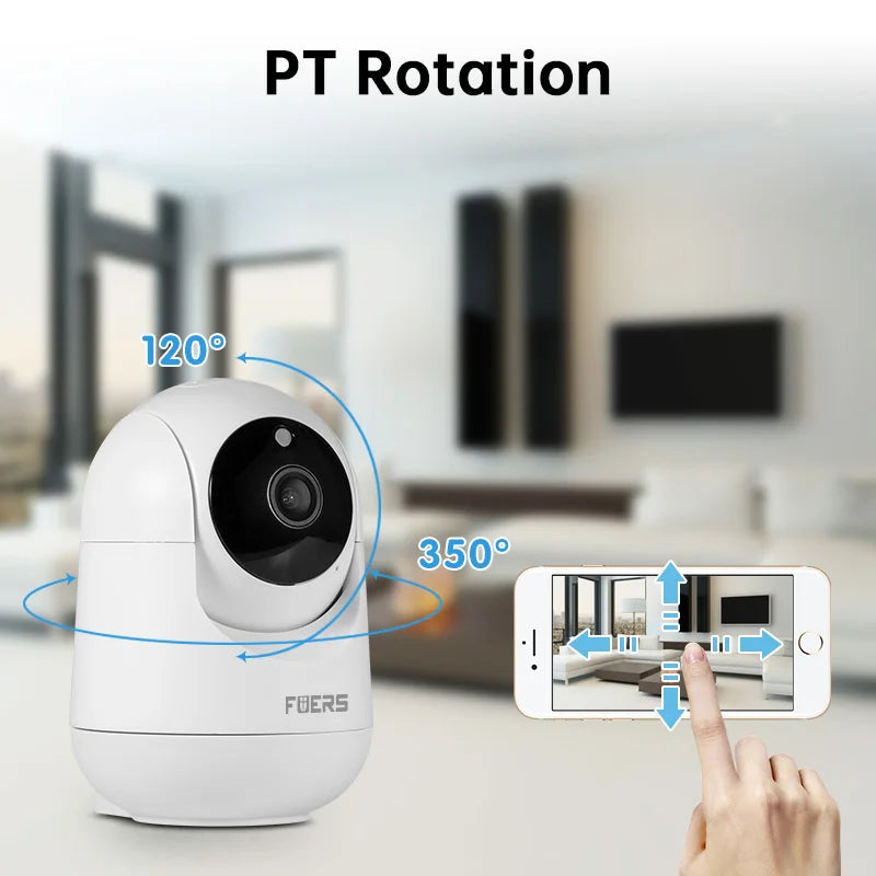 Fuers 8MP 4K Indoor WiFi IP Camera – Tuya Smart Auto-Tracking Baby Monitor