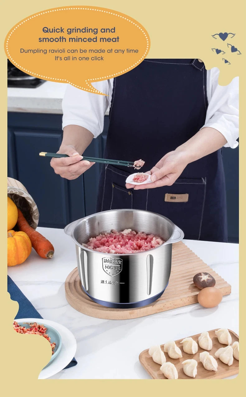 5L Electric Meat Grinder & Food Processor