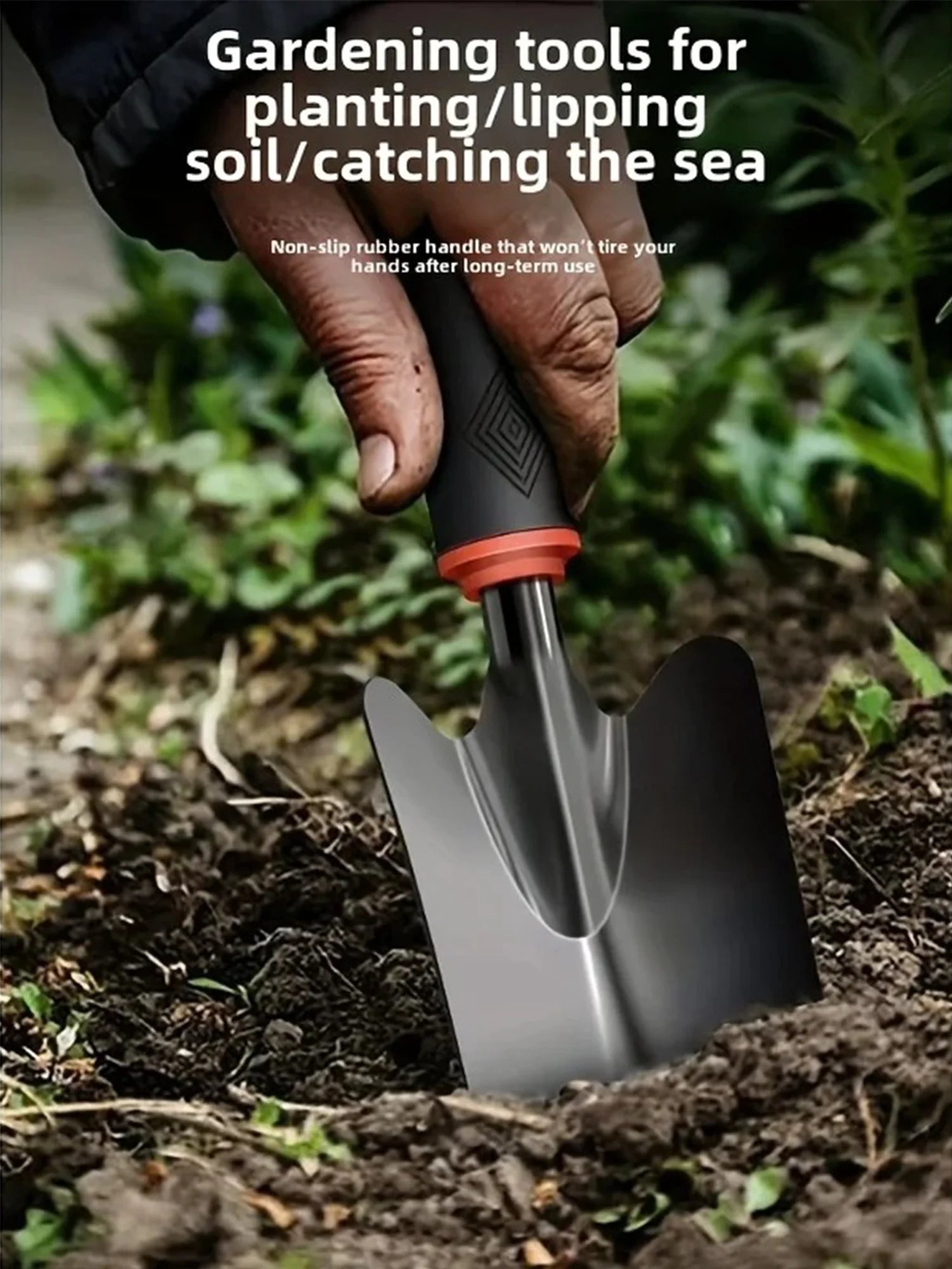 Metal Garden Trowel with Ergonomic Handle