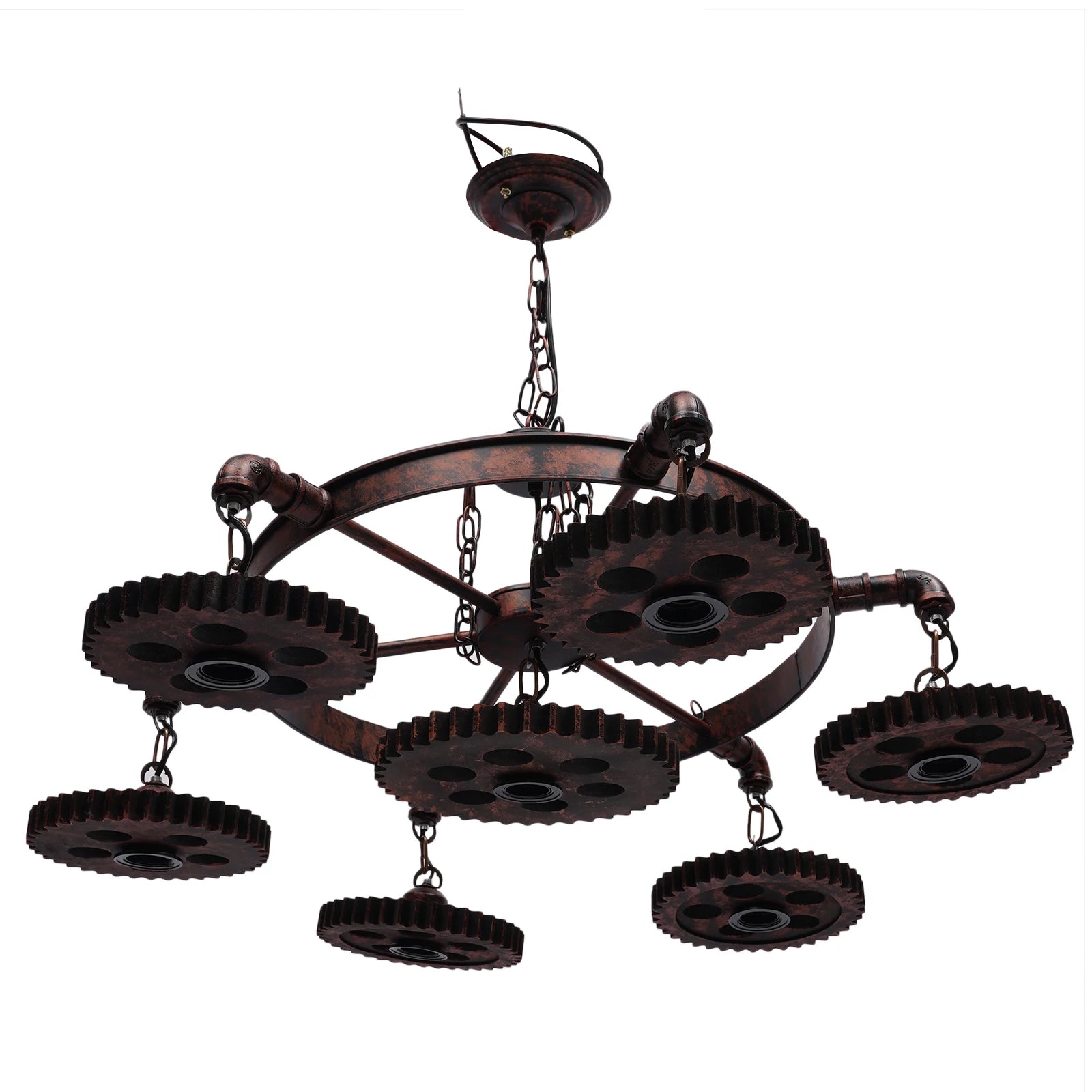 Retro Industrial Gear Chandelier Light