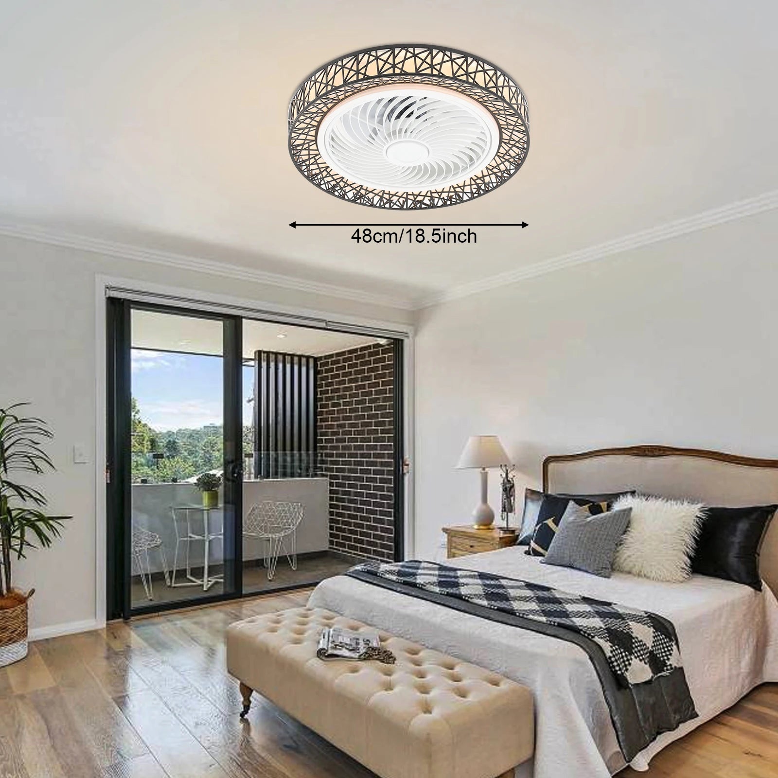 LED Ceiling Fan with Remote