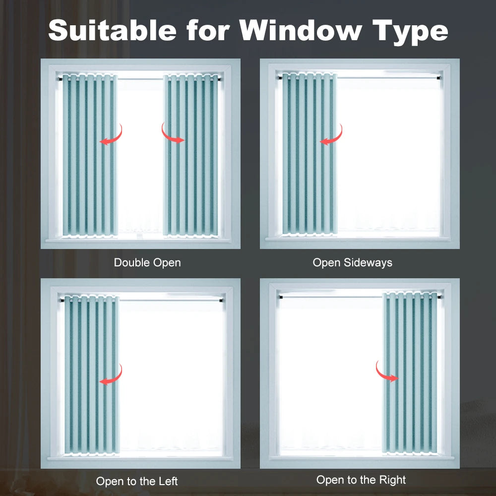 Tuya Smart 155MM Electric Curtain Motor – ZigBee/WiFi & Voice Control