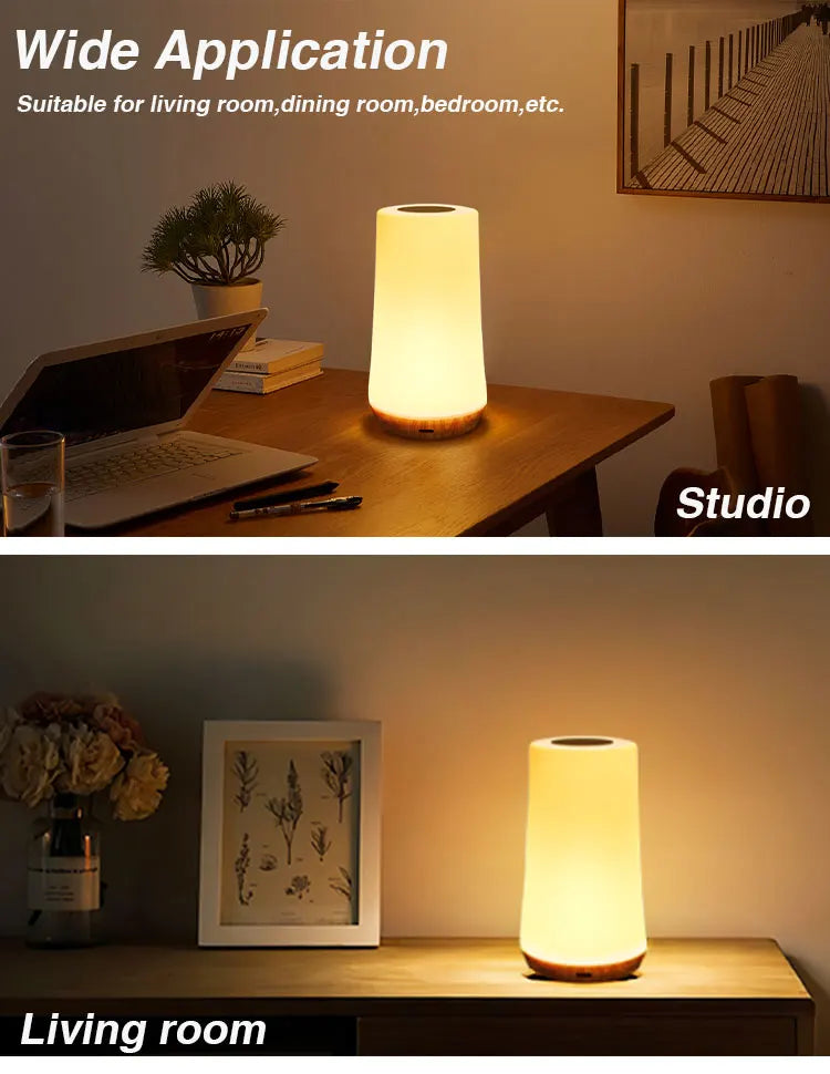 RGB LED Night Light – 13-Color Touch & Remote Control Lamp