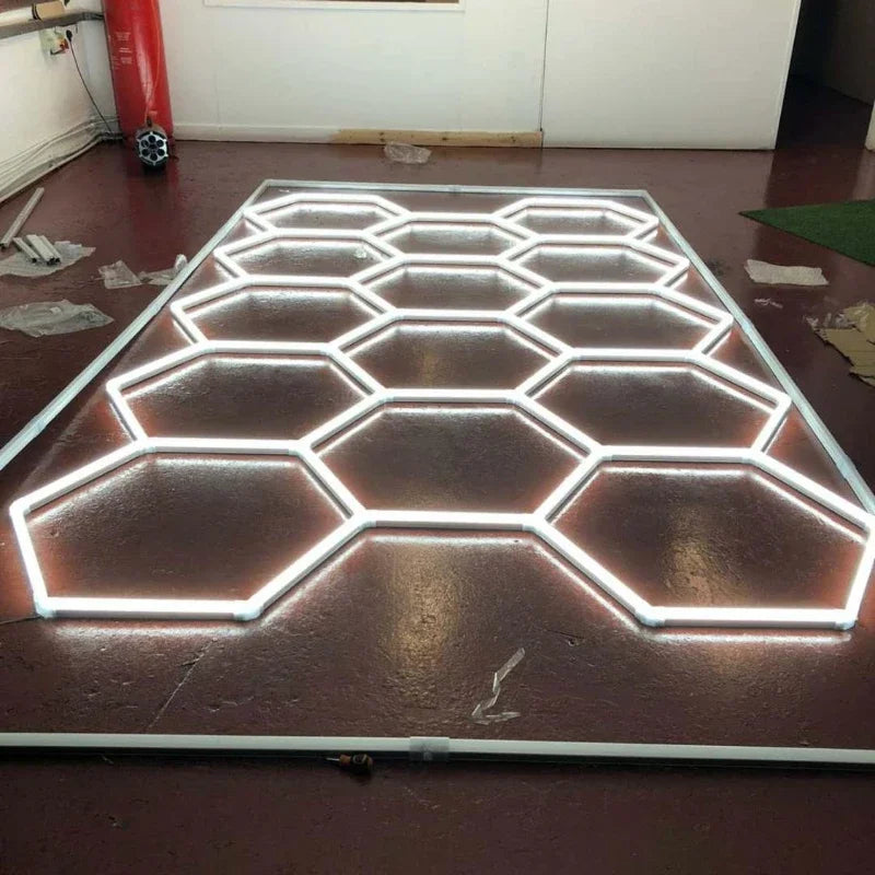 Hexagon LED Garage Light for Workshop & Barber