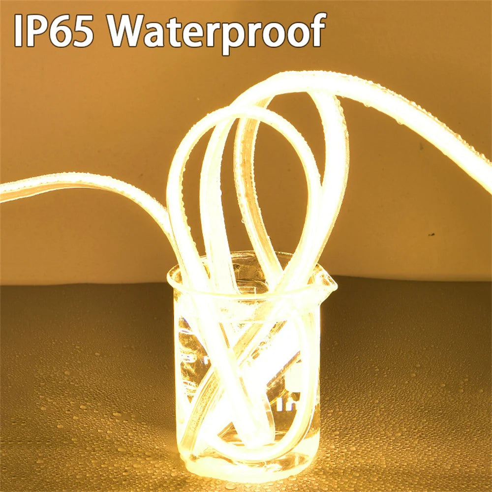 220V COB Waterproof LED Strip Lights
