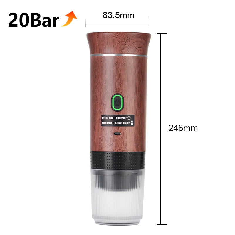 Portable 3-in-1 Electric Espresso Maker