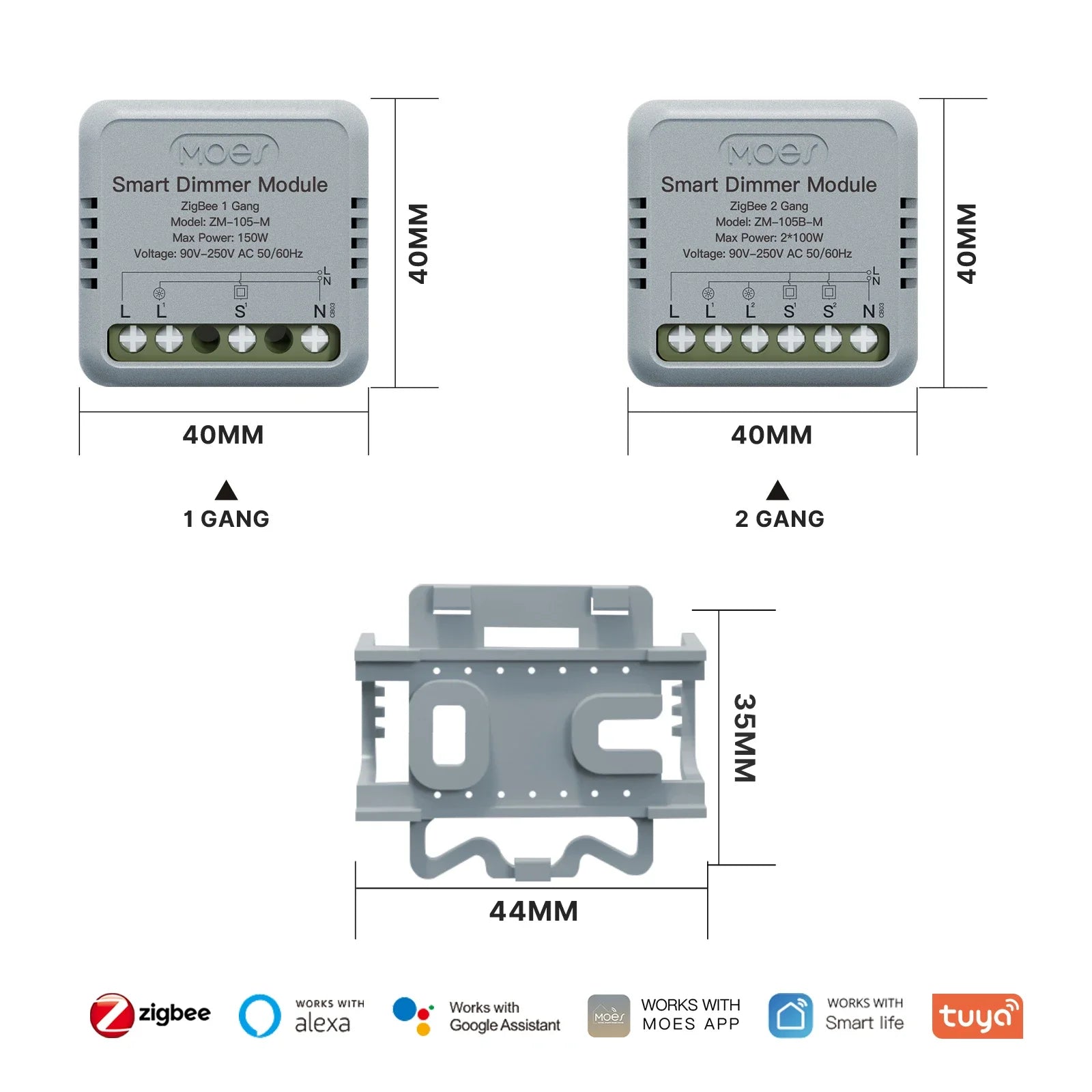 MOES Mini WiFi/Zigbee Smart Switch Module