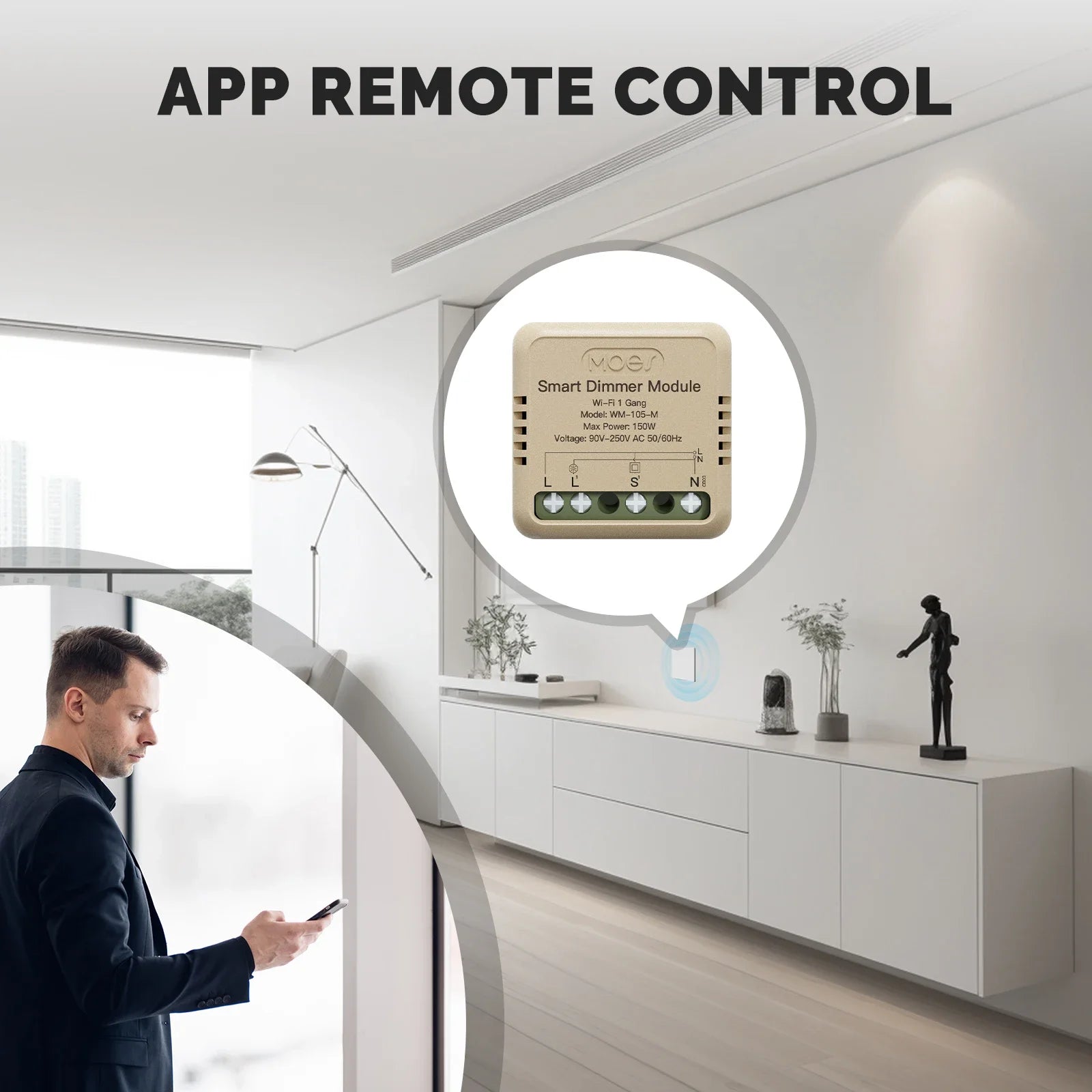 MOES Mini WiFi/Zigbee Smart Switch Module